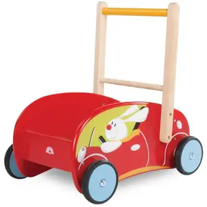 Wonderworld Dřevěné chodítko červené