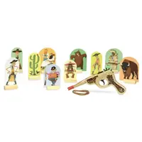 Vilac Dřevěná westernová pistole s terči