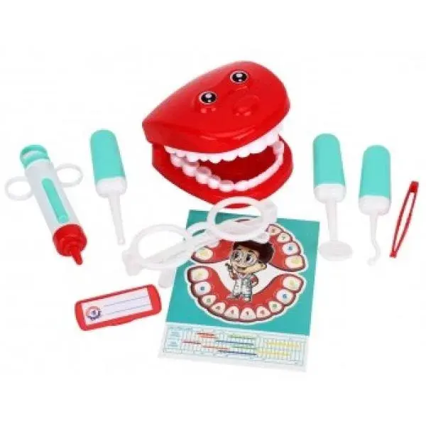 Sada doktor/lékař zubař plast 9ks