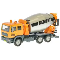 Kids Globe Traffic auto míchačka 15,5cm kov na zpětný chod na baterie se světlem a zvukem