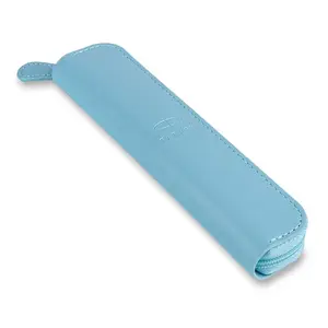 Parker PU pouzdro na pero pastelově modré, zip