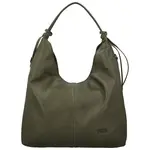 Trendy dámská koženková kabelka na rameno Coveri Sotiri, tmavě zelená