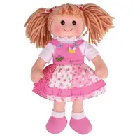 Bigjigs Toys Látková panenka Hayley 34 cm