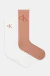 Ponožky Calvin Klein Jeans 2-pack pánské, bílá barva, 701231387