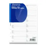 Adresář náplň A5 k diářům Filofax