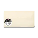 Barevná obálka Clairefontaine, DL, samolepicí, 20 ks - krémová