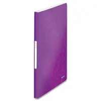 Katalogová kniha Leitz Wow, A4, 40 fólií - fialová