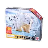 Puzzle 48x42cm lední medvěd 100 dílků