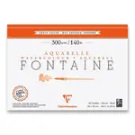 Akvarelový blok Clairefontaine Fontaine Hot Pressed - 26 x 36 cm, 20 listů, 300 g