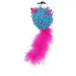 Hračka MC Rainbow Relax myš s pierkem a kocúrnikom modrá 6 cm