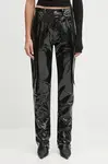 Fiorucci  Kalhoty  Stretch Vinyl Straight Fit