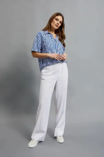 Marisse Women's Trousers L-Sp-4343 White