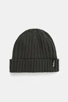 Čepice s příměsí vlny Jack Wolfskin RIB KNIT zelená barva, 1907122