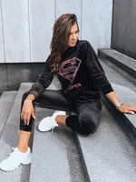 Dámsky župan zo žíníkov Vogue Velour Farba čierna DSTREET