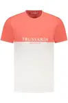 TRUSSARDI MEN'S SHORT SLEEVE T-SHIRT PINK