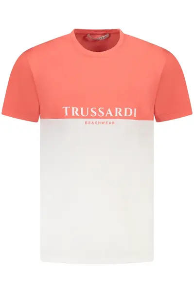 TRUSSARDI MEN'S SHORT SLEEVE T-SHIRT PINK