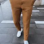 Pánske chinos nohavice Farba camelová DSTREET