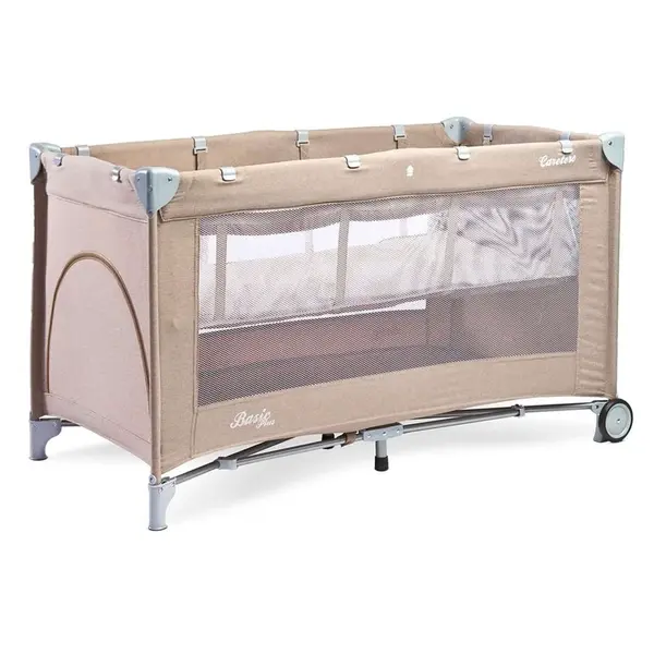 Caretero Cestovní postýlka BASIC PLUS - béžová