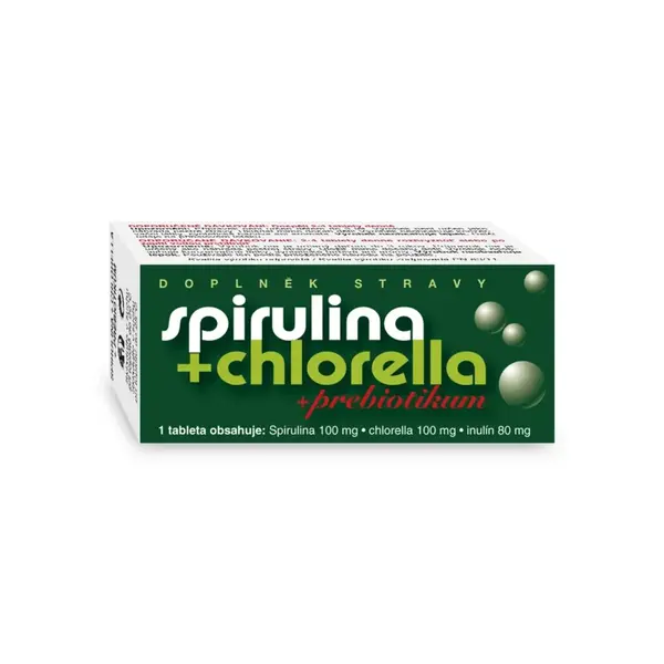 Naturvita Spirulina + Chlorella + Prebiotikum 90 tablet