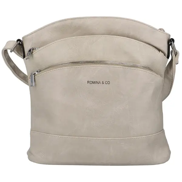 Trendová dámská koženková crossbody Creato, béžová