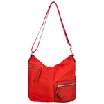 Pohodová dámská koženková kabelka Leire, červená