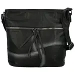 Stylová dámská koženková crossbody kabelka Herta, černá