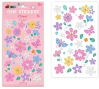 Nalep si drahokamy Květina