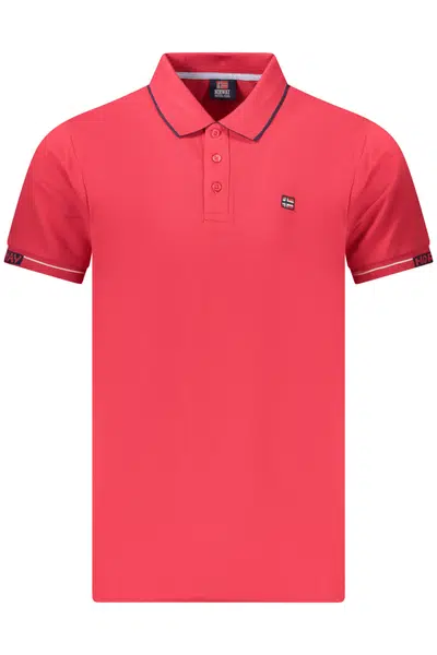 NORWAY 1963 MEN'S SHORT SLEEVE POLO SHIRT RED