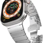 4wrist Ocelový tah s motýlovou sponou pro Apple Watch 42/44/45/49 mm - Silver