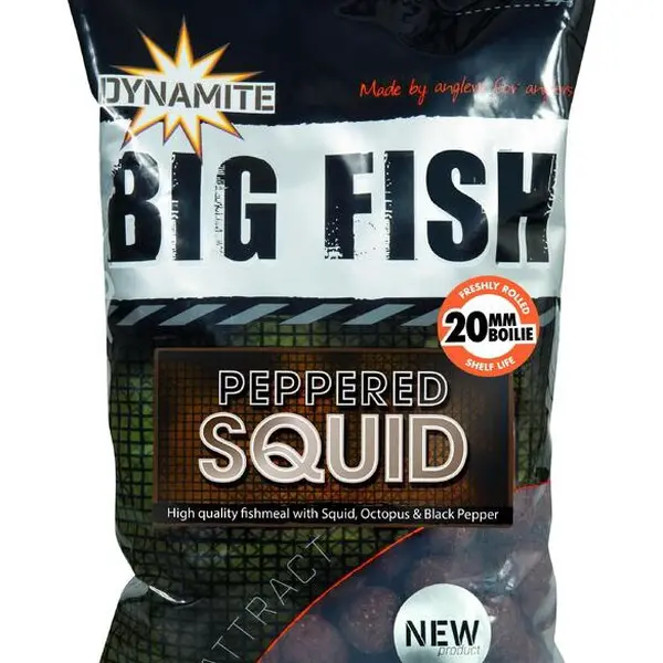 Dynamite baits boilies big fish peppered squid - 1 kg 20 mm