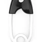 PROFIBABY Chrastítko špendlík černobílý plast 12 cm 2 druhy 0m+