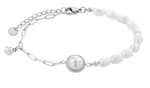Troli Půvabný ocelový náramek s pravými perlami VGS1299S-1