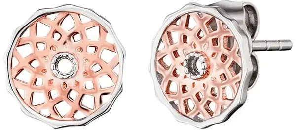 Engelsrufer Stříbrné bicolor náušnice Mandala ERE-DREAM-BI-ST