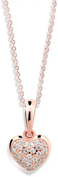 Cutie Jewellery Přívěsek ve tvaru srdce z růžového zlata Z6295-2383-40-10-X-4