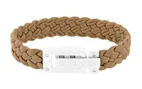 Tommy Hilfiger Světle hnědý kožený náramek pro muže 279051