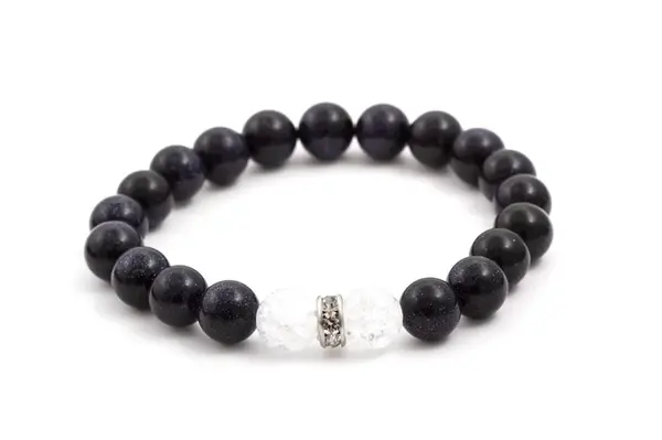 Agato Korálkový náramek z avanturínu a křišťálu MINK26/17