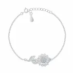 Brilio Silver Stříbrný dámský náramek Slunečnice BRC222W