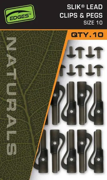 Fox závěsky edges naturals slik lead clip& pegs size 10