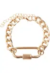 Bracelet with clasp - gold color