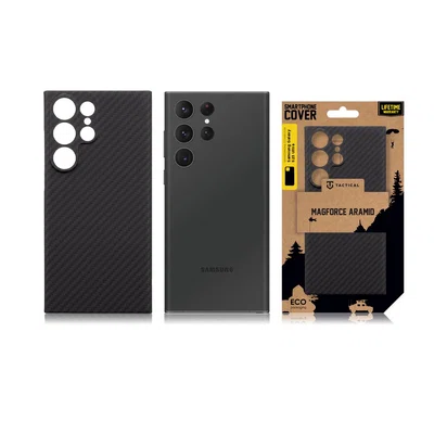 Zadní kryt Tactical MagForce Aramid pro Samsung Galaxy S23 Ultra, černá