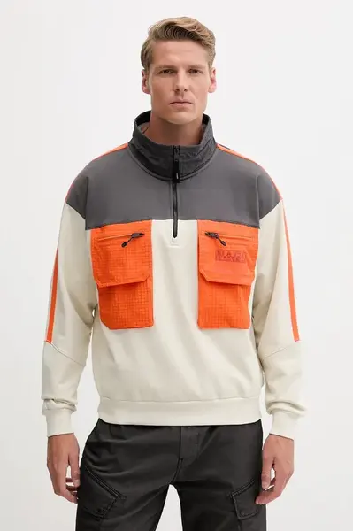 Mikina s prímesou vlny Napapijri B-Tusco Hz