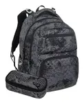 Školský set Bagmaster ZIPSTER 25 B Set Grey