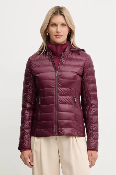 Páperová bunda Armani Exchange bordová farba, prechodná, XW001920 AF18757