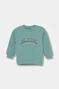 Detská bavlnená mikina United Colors of Benetton