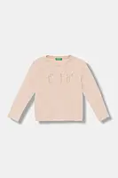 Detská bavlnená košeľa s dlhým rukávom United Colors of Benetton