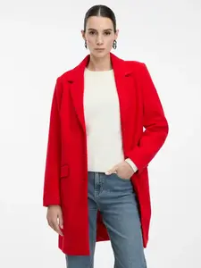 Červený dámsky kabát ORSAY