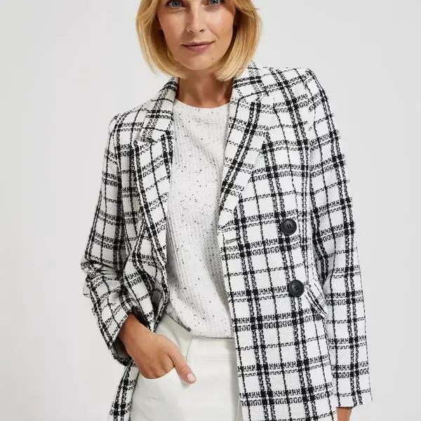 Marisse Women's Jacket L-Mr-4303 Black_White