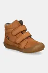 Dětské zimní boty z nubuku Froddo OLLIE WOOL TEX hnědá barva, G2110138