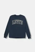 Dětské bavlněné tričko s dlouhým rukávem Levi's COLLEGIATE LS TEE
