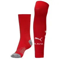 Puma TEAM SKS GRAPHIC SOCKS PROMO Futbalové štulpne, červená, veľkosť 47-49